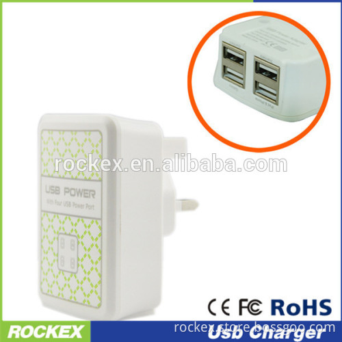 micro usb wall charger with 4 USB Ports